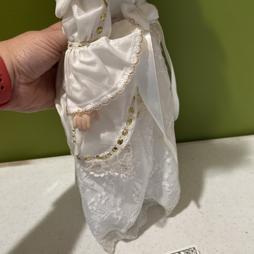 Heritage Signature Collection Savannah Doll Blonde Angel Bride Doll CoA Harp - Picture 13 of 16